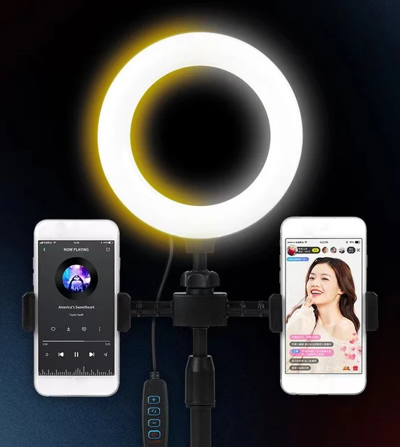 Lampe de maquillage LED Light Ring 16cm avec supports photo vidéo Electroshopdakar- Vente en ligne électronique