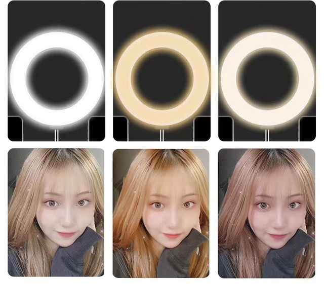 Lampe de maquillage LED Light Ring 16cm avec supports photo vidéo Electroshopdakar- Vente en ligne électronique