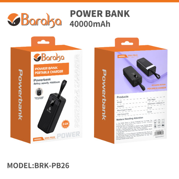 Baraka BRK-PB26 Noir