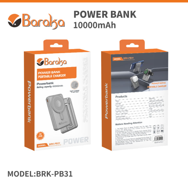 Power Bank 10000mAh Baraka - Modèle BRK-PB31 Electroshopdakar