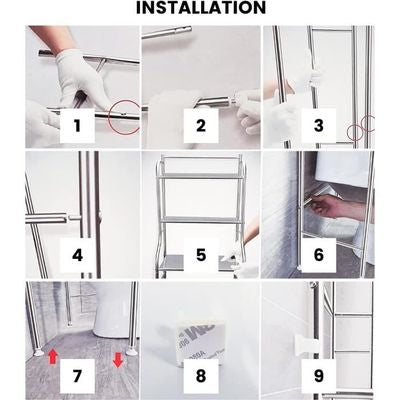 Étagère de rangement pour toilettes - Optimisation de l'espace Electroshopdakar