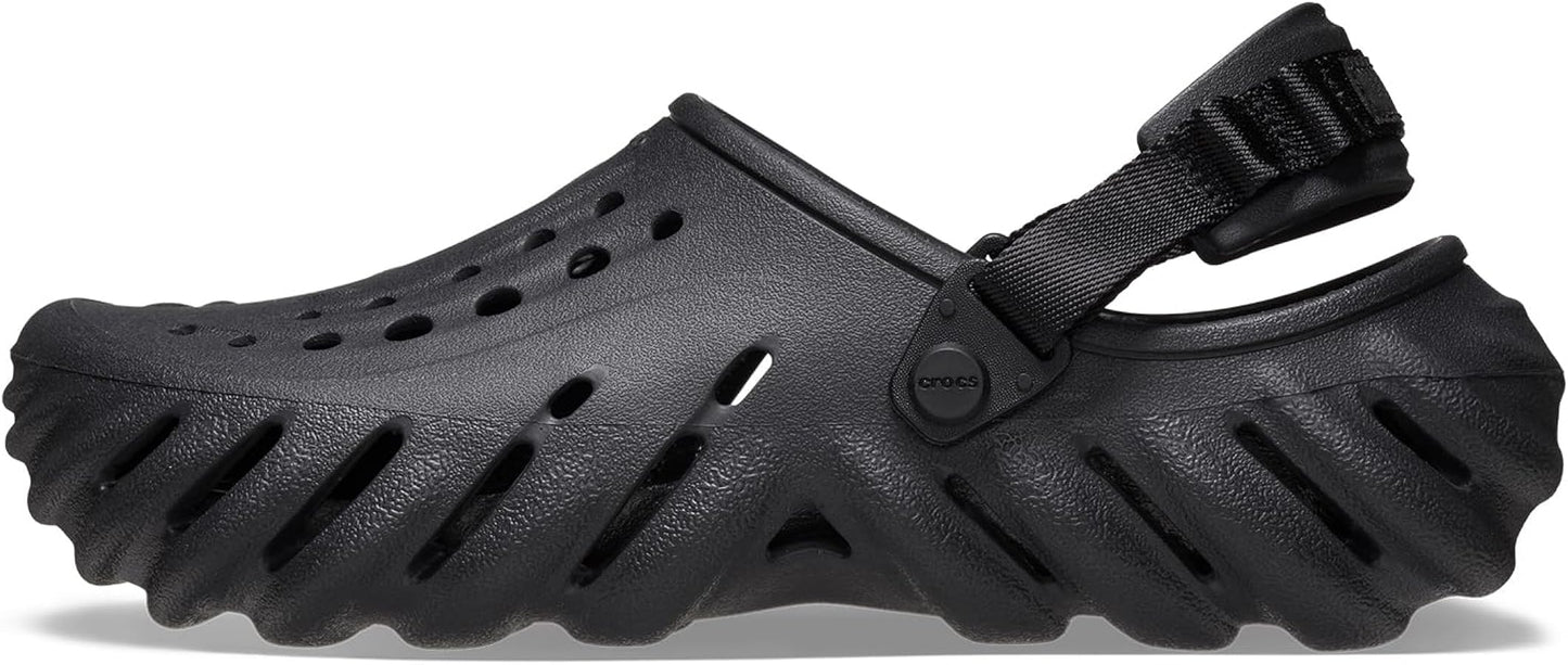 Sabots noirs Crocs futuristes avec sangle ajustable et design aéré Electroshopdakar