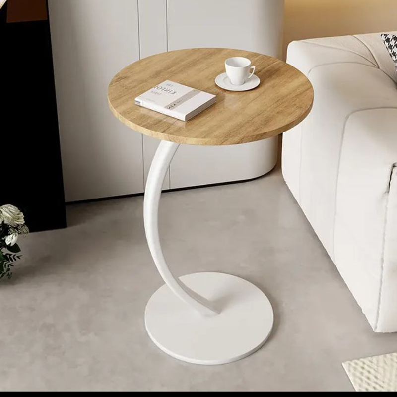 Table d'appoint design en bois avec pied courbé Electroshopdakar