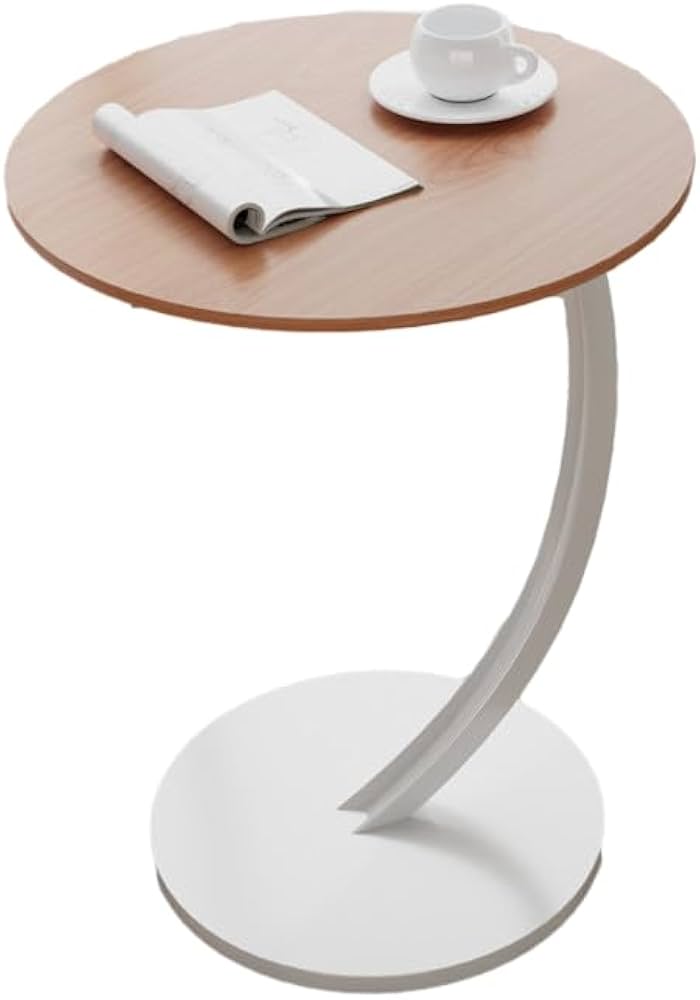 Table d'appoint design en bois avec pied courbé Electroshopdakar