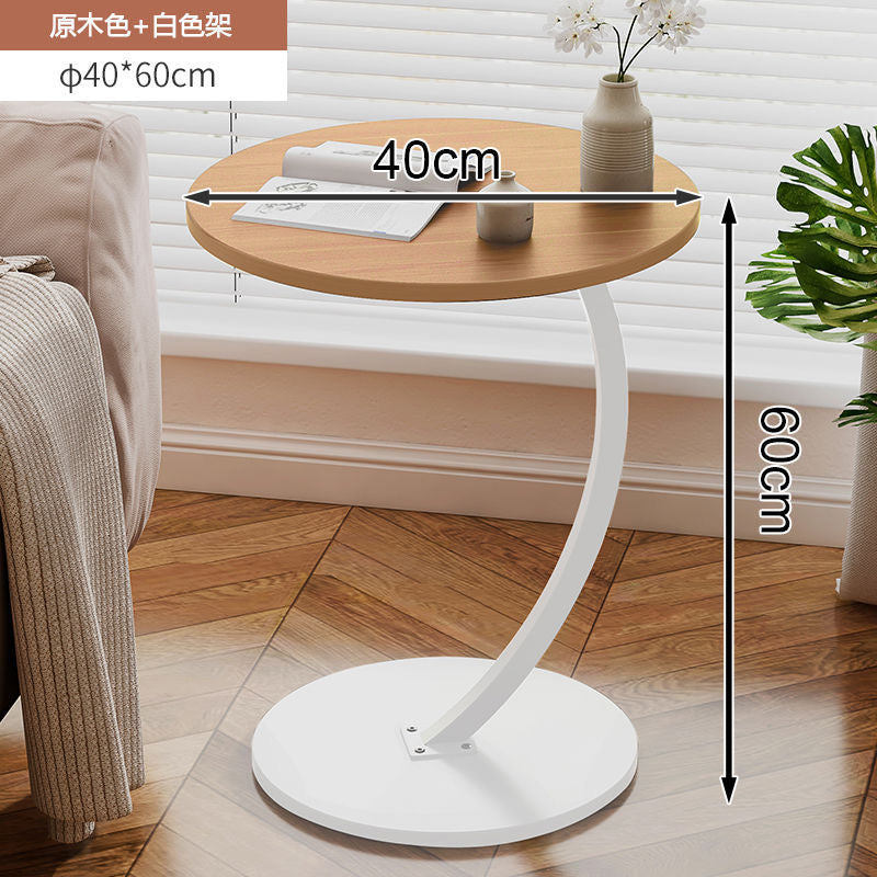 Table d'appoint design en bois avec pied courbé Electroshopdakar