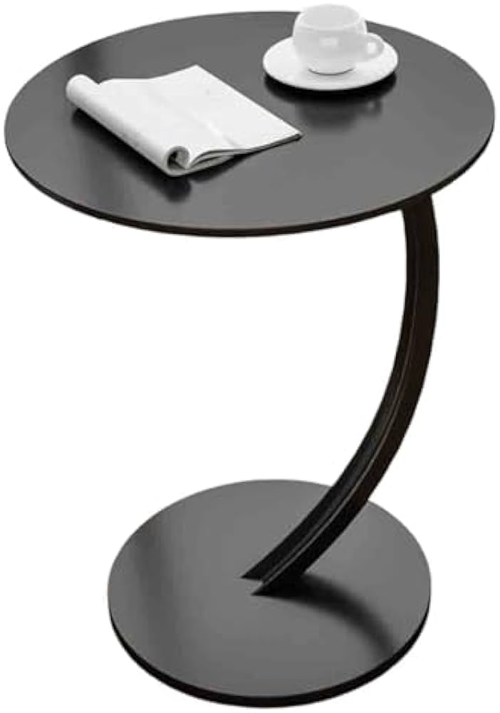 Table d'appoint design en bois avec pied courbé Electroshopdakar