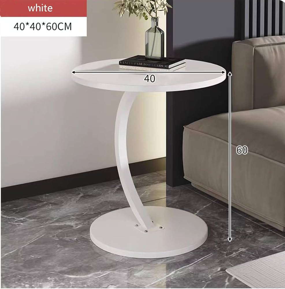 Table d'appoint design en bois avec pied courbé Electroshopdakar