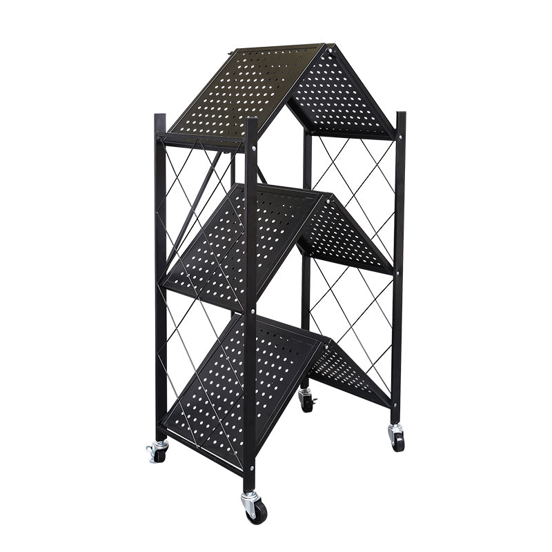 Étagère de rangement pliable en fer Chariot à roulettes en acier Electroshopdakar- Vente en ligne électronique