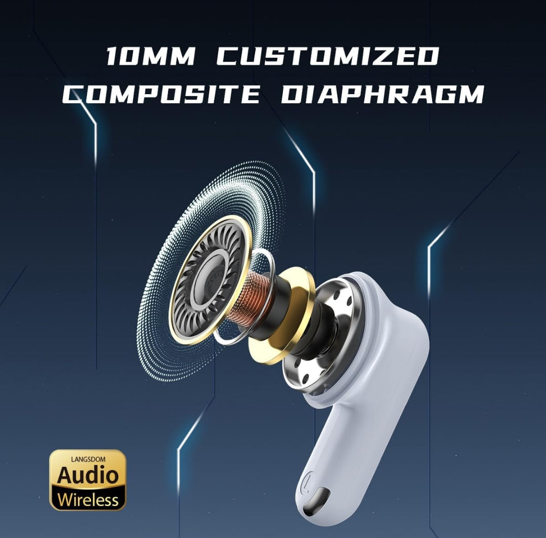 Airpods Thêta Pro TG12 - Écouteurs Sans Fil Bluetooth 5.3 avec Design Moderne et Son Supérieur Electroshopdakar