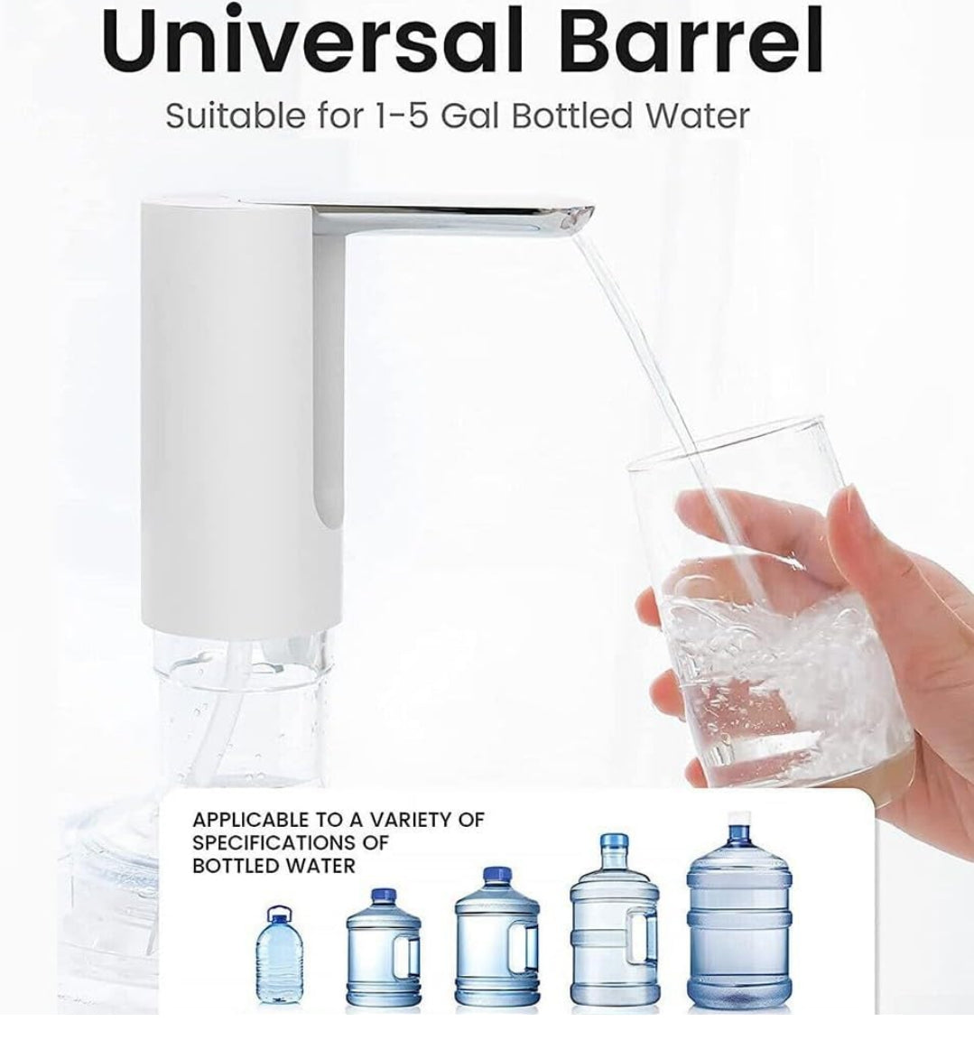 Pompe à bouteille d'eau électrique rechargeable par USB, distributeur automatique d'eau potable (blanc) Electroshopdakar