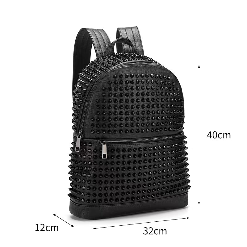 Sac à Dos Noir Clouté Stylé Electroshopdakar