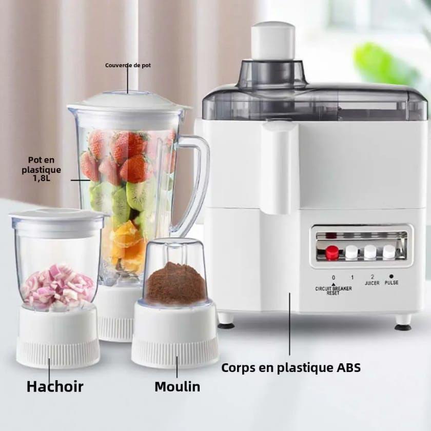 Blender Multifonction 4 en 1 – 1,8L, Hachoir, Moulin, Extracteur Electroshopdakar