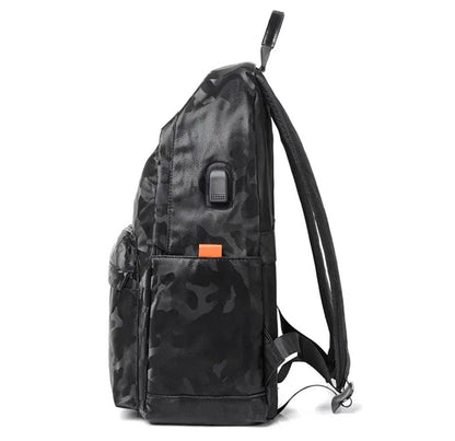 Sac à Dos Camouflage Noir – Grande Capacité avec Port USB Electroshopdakar