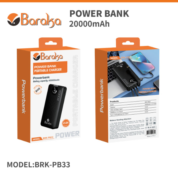 Baraka BRK-PB33 Noir Electroshopdakar