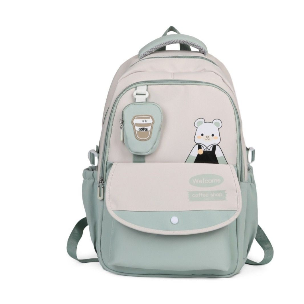 Sac à Dos Scolaire Tendance avec Petite Pochette – Style Ourson 🎒🐻✨ Electroshopdakar