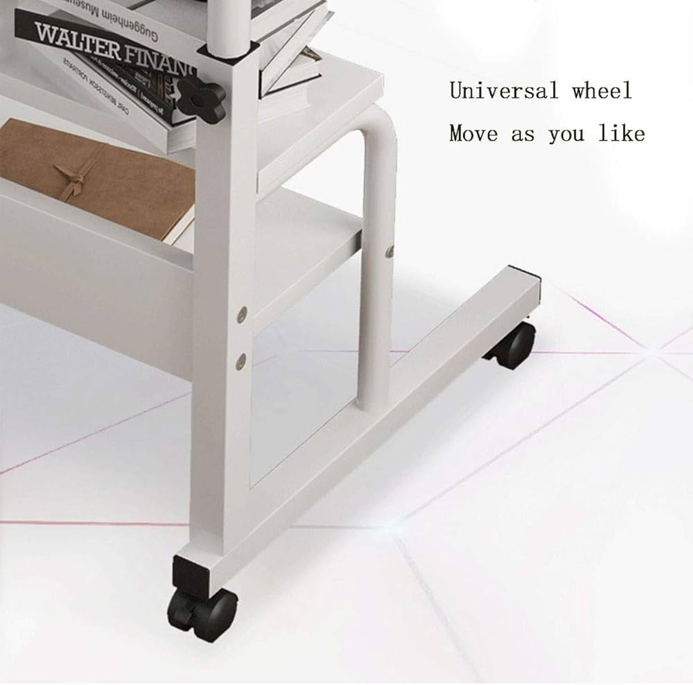 Table de lit réglable sur roulettes, pratique et polyvalente pour ordinateur et rangement Electroshopdakar