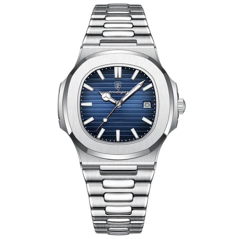 Montre homme POE Bleu - Acier inoxydable Electroshopdakar