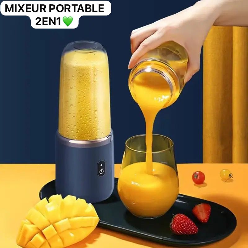 Mixeur Portable 2 en 1 - Blender et Gobelet de Voyage Multifonction Electroshopdakar