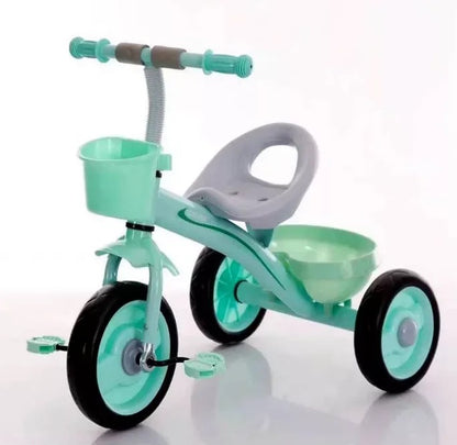 Tricycle pour enfant - Vélo 3 roues stable avec panier, siège ergonomique et design bleu Electroshopdakar