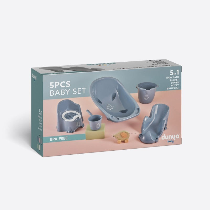 Kit Bain Bébé 5 en 1 Sans BPA – Dunya Baby Electroshopdakar