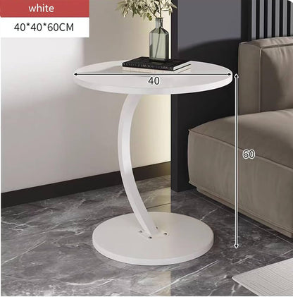 Table d'appoint design en bois avec pied courbé Electroshopdakar