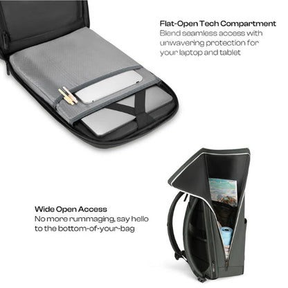 Sac à dos ordinateur portable antivol imperméable – Sac à dos business USB gris 15,6″ Electroshopdakar