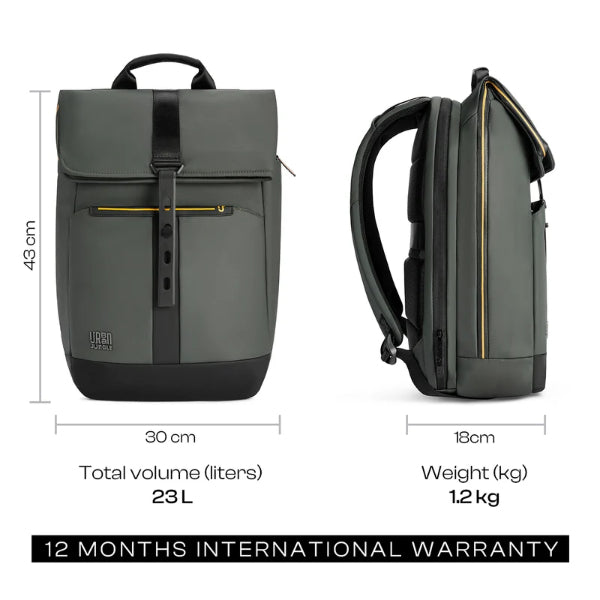 Sac à dos ordinateur portable antivol imperméable – Sac à dos business USB gris 15,6″ Electroshopdakar