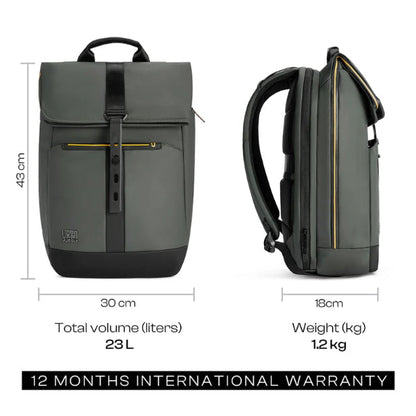 Sac à dos ordinateur portable antivol imperméable – Sac à dos business USB gris 15,6″ Electroshopdakar
