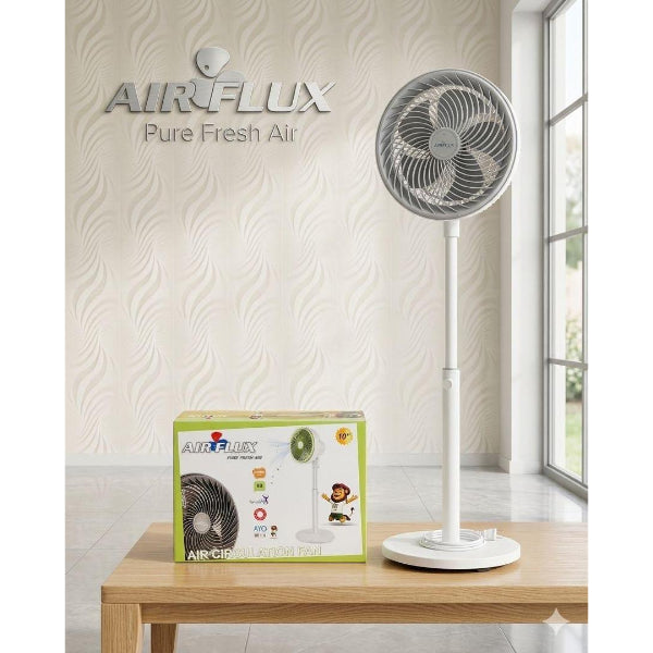 Ventilateur sur Pied AIRFLUX 16” Silencieux – Puissant – Réglable Electroshopdakar