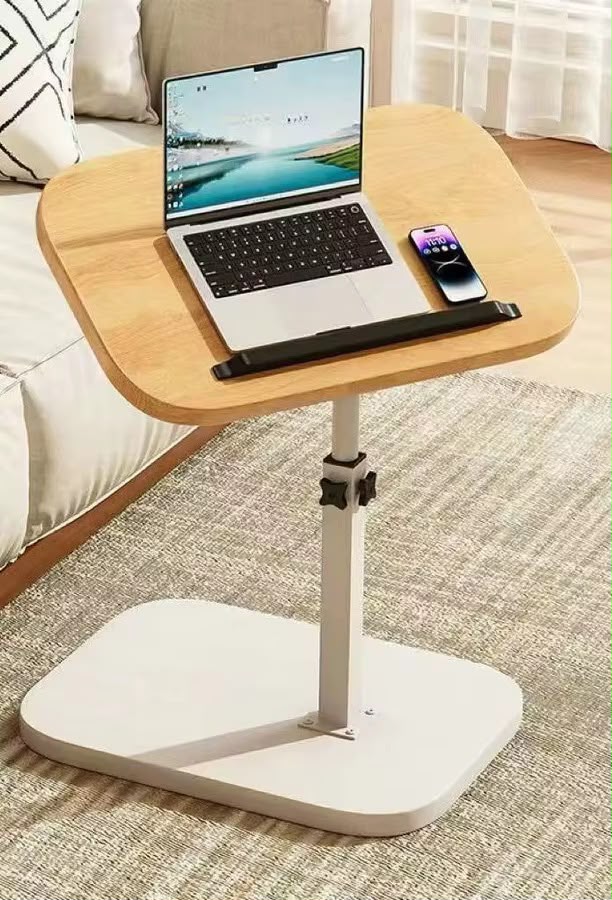 Table d’appoint pour lit – Bureau Laptop Réglable & Antidérapant Electroshopdakar