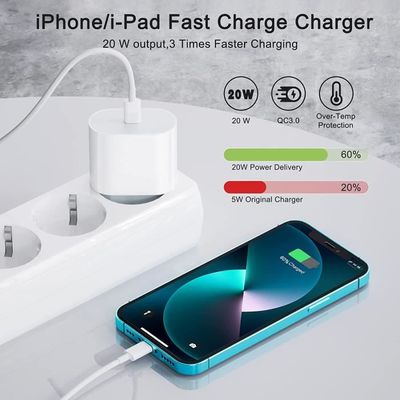 Chargeur Rapide USB C pour iPhone - 20W PD Type C avec Câble Inclus Electroshopdakar