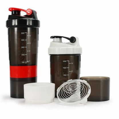 Bouteille shaker araignée 500 ml en plastique, parfaite pour l'eau et les shakes pendant vos séances de sport Electroshopdakar