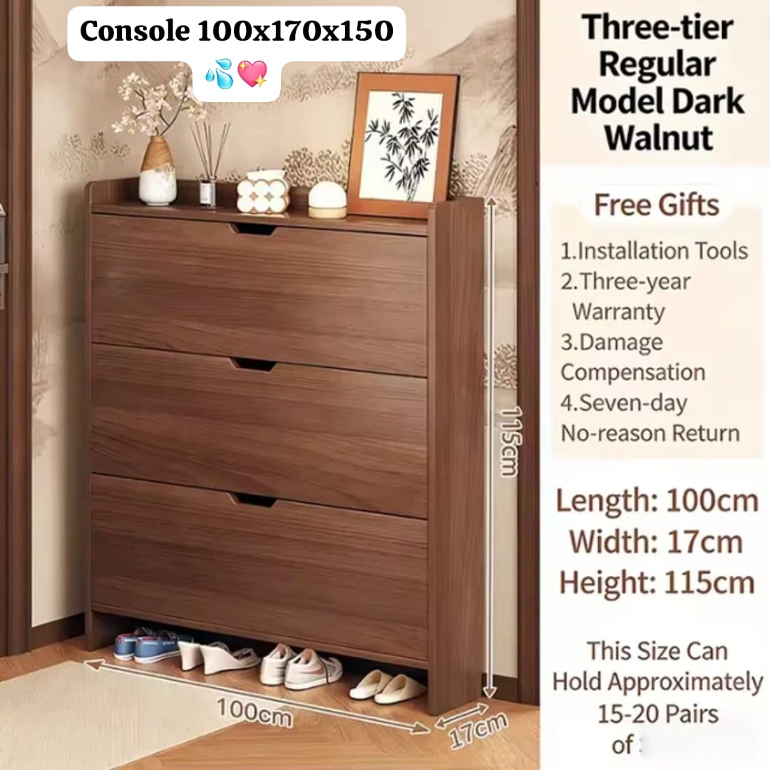 Meuble à chaussures en bois avec compartiments fermés Electroshopdakar