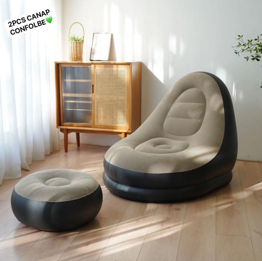 Canapé Gonflable 2PCS Ultra Confort | Salon & Détente Electroshopdakar