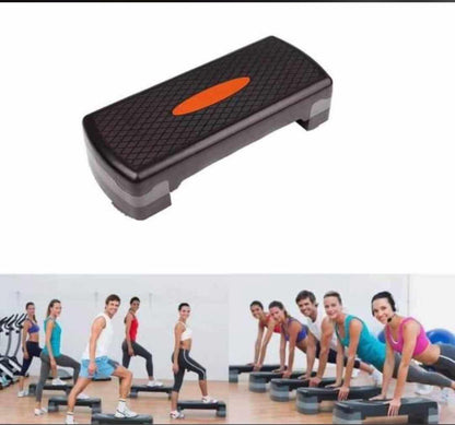 Aérobic Step Portable Noir/Rouge - Plateforme Fitness en Plastique Durable Electroshopdakar