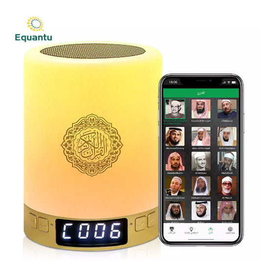 Enceinte Bluetooth Coranique avec Lumière Ambiance et Lecteurs Multiples Electroshopdakar