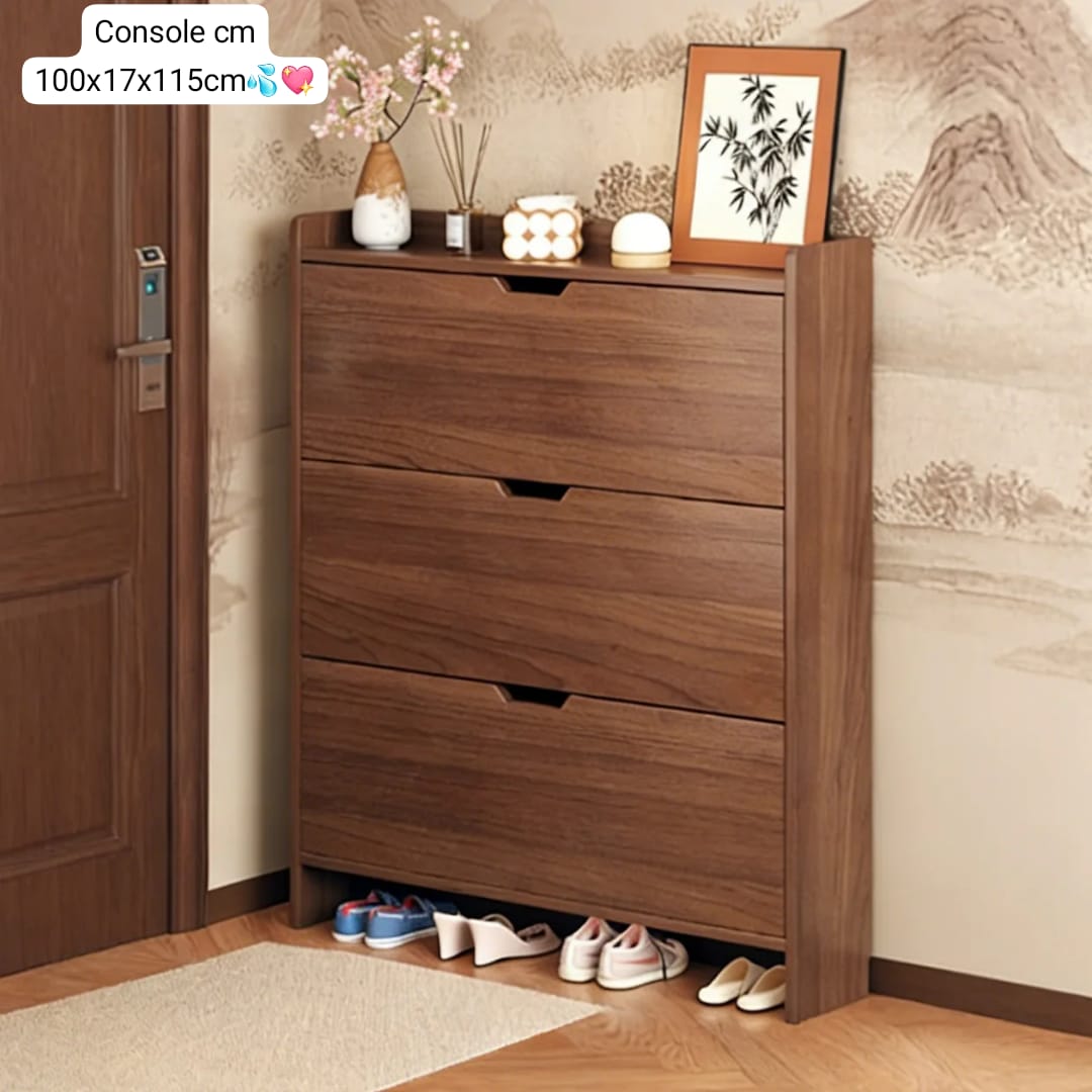 Meuble à chaussures en bois avec compartiments fermés Electroshopdakar